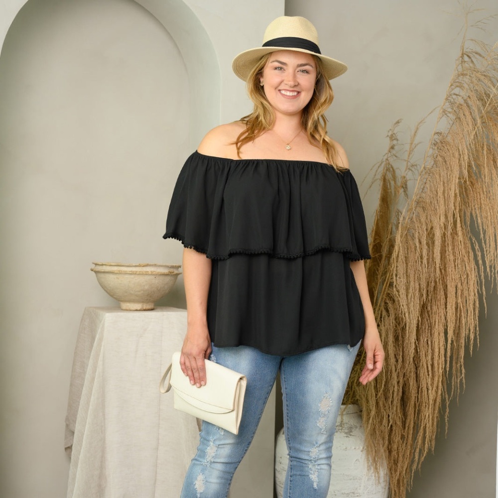 Off Shoulder Ruffle Top - Picture 5 of 5